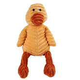 Q.Y.HOME Stuffing Squeaky Plush Dog Toy Chew Speak Toy (Duck)
