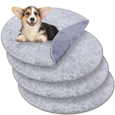 Round Washable Dog Pee Pads – Reusable Waterproof Whelping & Training Pads (32”, 4 Pack)