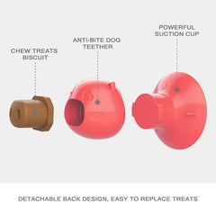 Suction Cup Dog Toy - Chew-Resistant Rubber Stick