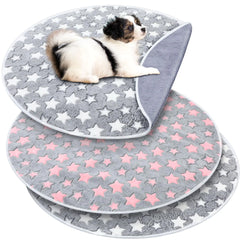 Round Washable Dog Pee Pads – Reusable Waterproof Whelping & Training Pads (36”, 2 Pack)