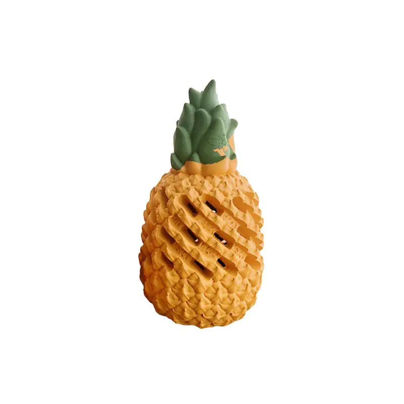 Dog Chew Toy - Interactive Rubber Pineapple Ball