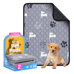 Washable Dog Pee Pads – Reusable Waterproof Puppy Training Pads (18” x 24”, 2 Pack)